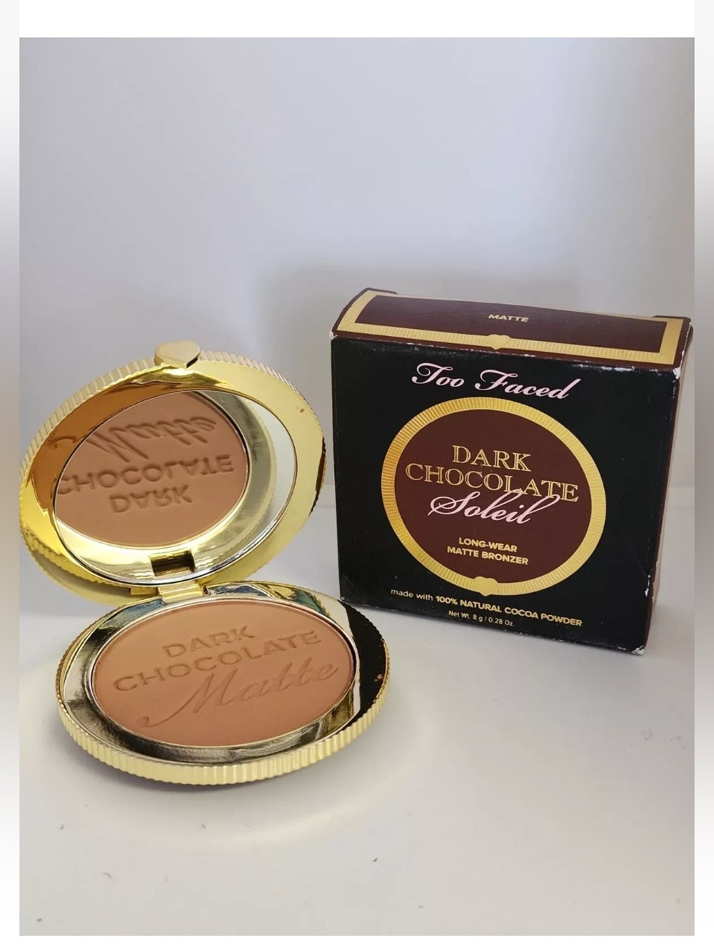 Too Faced Chocolate Soleil Matte Bronzer ( Dark Chocolate ) New in Box